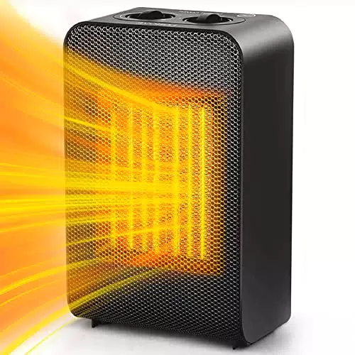 CXhome Mini radiateur soufflant à économie d'énergie en céramique avec chauffage rapide de 2 s