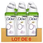 Dove Déodorant Spray Compressé Apaisant, pour peaux sèches