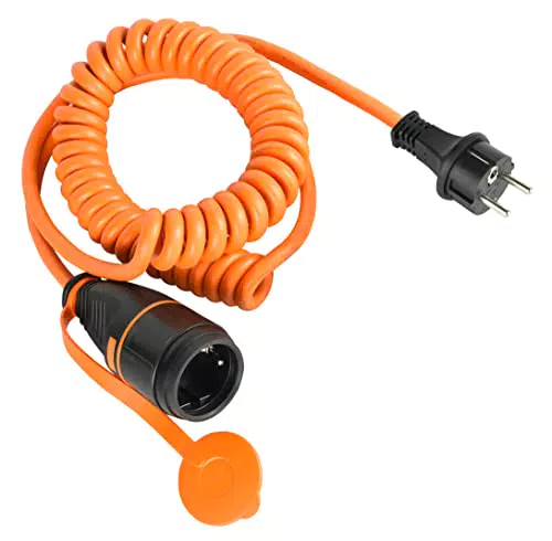 Electraline 01745 Câble d'extension électrique spiralé 5M