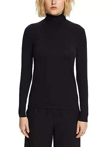 ESPRIT 093cc1i321 Sweater, Noir, S Femme
