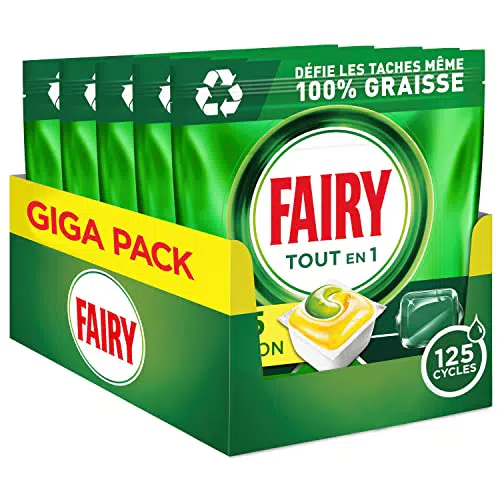 Fairy Original Tablettes Lave-vaisselle All In One, Citron