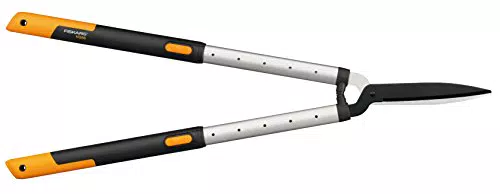 Fiskars Cisaille à haies télescopique SmartFit, Revêtement antiadhésif