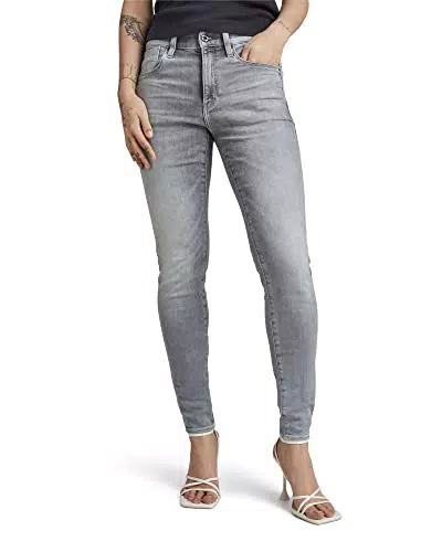 G-STAR RAW Jean Lhana Skinny Femme ,Gris