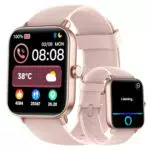 Gydom Montre Connectée Femme, 1.8 Smartwatch Moniteur de Sommeil/SpO2/Fréquence Cardiaque Montre Podometre avec 100 Sport Calories Etanche IP68 pour Android iO