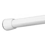 iDesign 78672EU Cameo Barre de Traction de Rideau de Douche Grand Modèle Inox Blanc 127 x 2.54 cm