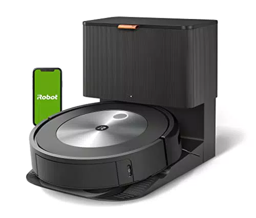 iRobot Aspirateur Robot connecté Roomba j7+ avec système d'autovidage - 2 extracteurs en Caoutchouc multisurfaces - Idéal pour Les Animaux - Cartographie