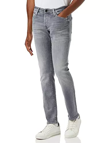 JACK & JONES Jjiglenn Jjicon JJ 50sps Noos Jeans, Grey Denim Grey Denim