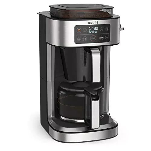 Krups Cafetière filtre Aroma Partner, Bac à café hermétique intégré