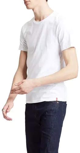 Levi's Homme T-Shirt, Two-pack Tee Blanc plus Blanc