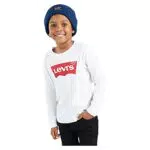 Levi's Kids Lvb-L/S Batwing Tee Garçon White 10 Ans
