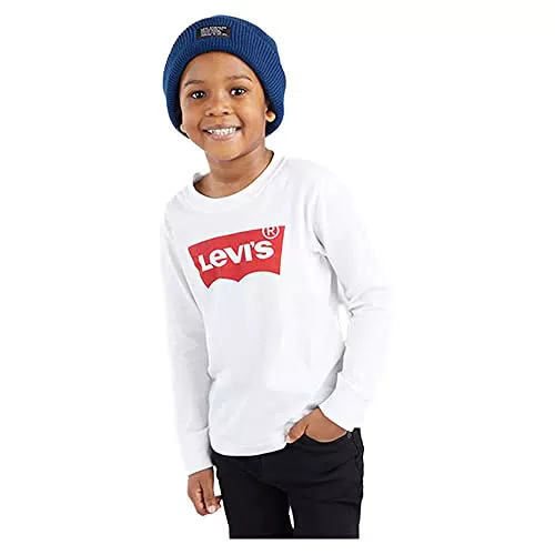 Levi's Kids Lvb-L/S Batwing Tee Garçon White 10 Ans