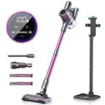 Lubluelu Aspirateur Balai sans Fil 25kPa 50Min Aspirateur Intelligent Auto-Charge dans Station de Recharge