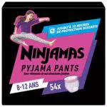 Pampers Ninjamas Couches-Culottes pour Pipi au Lit, Taille 8 à 12 ans