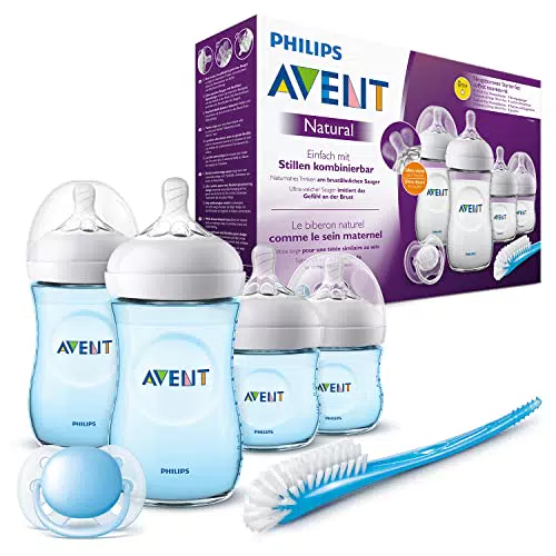 Philips Avent Kit de démarrage naturel pour nouveau-né - Biberons Polypropylène / Tétine Silicone sans BPA