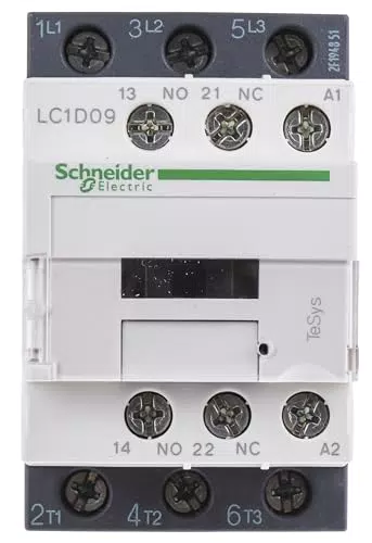 Schneider Electric - TeSys LC1D - contacteur - 3P - AC-3 440V - 9A - bobine 400Vca - LC1D09V7