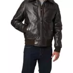 Schott NYC Homme Lc1380 Blouson Cuir, Marron, M EU