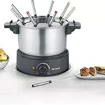 SEVERIN Fondue électrique 8 personnes avec caquelon inox amovible