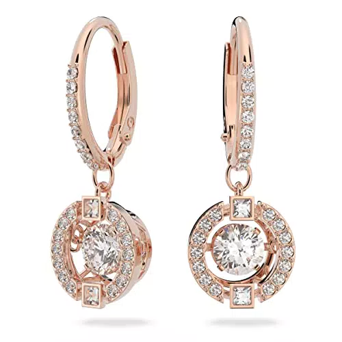 Swarovski Pendants D'Oreilles Sparkling Dance, Boucles D'Oreilles Coupe Ronde