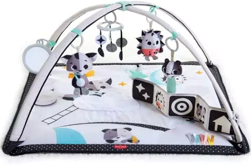 Tiny Love Black & White Tapis d'éveil, Tapis de Jeu Musical Bébé 2-en-1