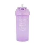 Twistshake Gobelet d'Apprentissage Bébé Anti-Fuites 360 ml avec Paille Souple en Silicone