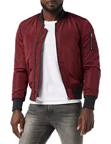 Urban Classics Homme Veste Bomber Bicolore Contrastée Blouson
