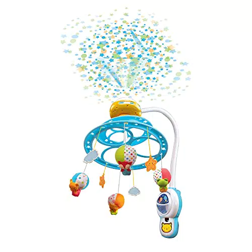 VTech - Lumi Mobile Nuit Étoilée, Mobile Musical Lit Bébé avec Télécommande