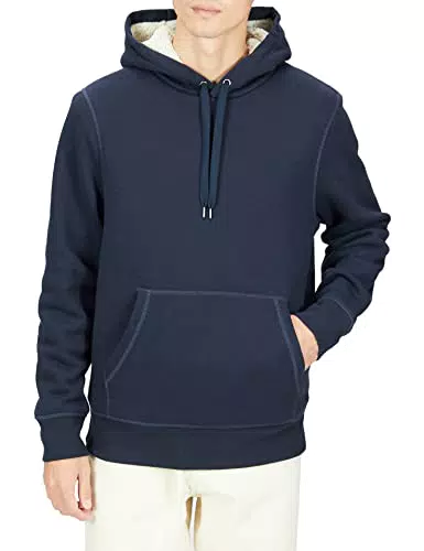 Amazon Essentials Sweat-Shirt à Capuche, Doublure Sherpa Homme
