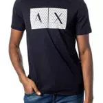 Armani Exchange 8nztck T-Shirt, Bleu, Large Homme