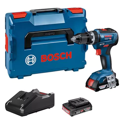 Bosch Professional 18V System Perceuse-visseuse à Percussion GSB 18V-55 06019H5305 Bleu