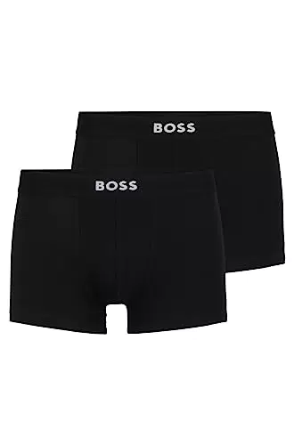 BOSS Hommes Trunk 2P Gift Lot de Deux Boxers Courts en Coton Stretch avec Taille à Logo