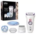 Braun Silk-épil 9 SkinSpa SensoSmart Épilateur Électrique Femme Or Rose