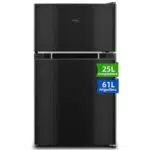 CHIQ FTM86L4E Réfrigérateur congélateur, 86 L, Petit réfrigérateur avec 2 portes