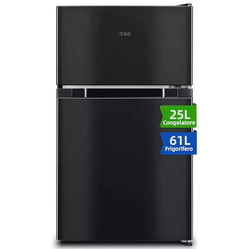 CHIQ FTM86L4E Réfrigérateur congélateur, 86 L, Petit réfrigérateur avec 2 portes