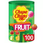 Chupa Chups - Tubo 100 Sucettes Aux Fruits - Parfums Pomme