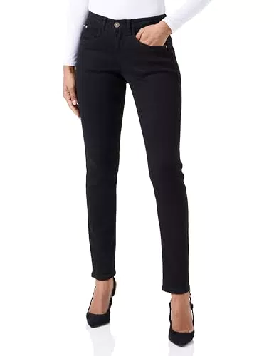Cream Women's Jeans Skinny Fit Midrise Waist Regular Waistband 5 Pockets