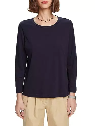 ESPRIT 083ee1k331 T-Shirt, Bleu Marine, XL Femme