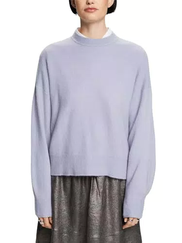 ESPRIT 103EE1I348 Pull-Over, Bleu Clair Lavande, S Femme