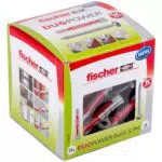 fischer - Cheville tous matériaux DuoPower 8x40 avec vis à tête cylindrique / Boite à fenêtre de 50