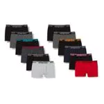 FM London Fitted Boxer Shorty Homme, Noir, M