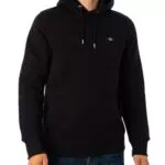 GANT REG Hoodie Sweat À Capuche Shield Regular, Black