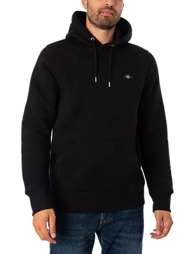 GANT REG Hoodie Sweat À Capuche Shield Regular, Black