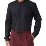 HUGO Hommes Enrique Chemise Extra Slim Fit en Coton Stretch avec col Mao