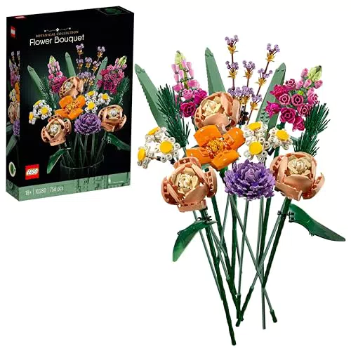 LEGO 10280 Icons Bouquet de Fleurs: Set de Fleurs Artificielles à Construire
