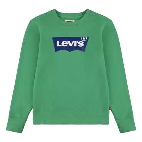 Levi's Lvb Batwing Crewneck Garçon, Vert Vif, 10 Ans