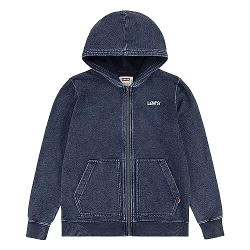 Levi's Lvb Logo Indigo Full Zip Sweat à Capuche Garçon