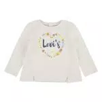 Levi's Lvg Friendly Notched Front Tee Bébé Fille, Blanc Antique