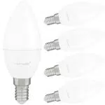 Lumare LED bougie 5 pièce, E14 5W, Remplace la lampe 40w