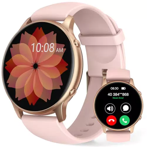 Montre Connectée Femme avec Fonction D'appel, 1, 32" écran Tactile Montre Connecter pour Femme Smart Watch