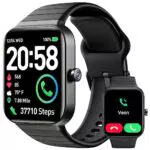 Montre Connectée Homme Appels Bluetooth, 1.8 Montre Connectée 100 Modes Sportifs Etanche IP68 Smartwatch Podometre Cardiofrequencemetre SpO2 Sommeil Alexa Intégré