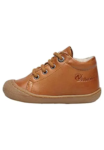 Naturino Cocoon-Chaussures Premiers Pas en Cuir Nappa Marron Clair 22